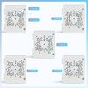 【Compatible with PTZ Cameras】 Security Camera Junction Box, Outdoor CCTV Mounting Bracket, IP65 Waterproof ABS Plastic Cable Concealment Box(2 Pack)