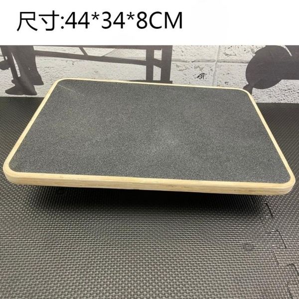 Rectangular Wooden Balance Board Rehabilitation Fitness Stretching Core Training Plate Non-slip, Square