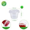 TashiLiving 200-1oz Clear Polypropylene Small Plastic Containers | cups | with lids