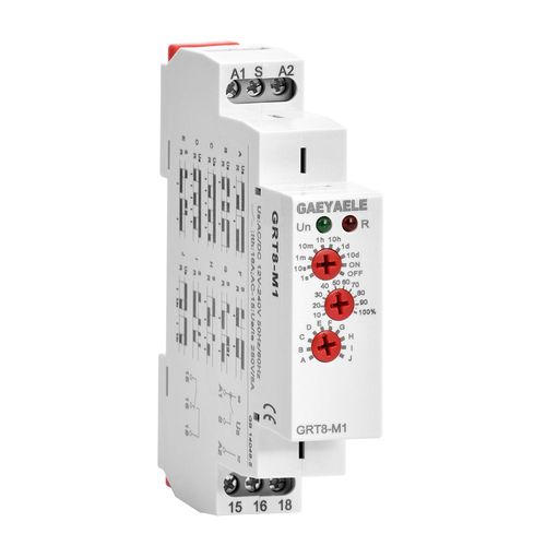 GAEYAELE 16A Multifunction Time Relay with 10 Function Choices AC/DC12V-240V Relay(GRT8-M1,AC/DC12V-240V)