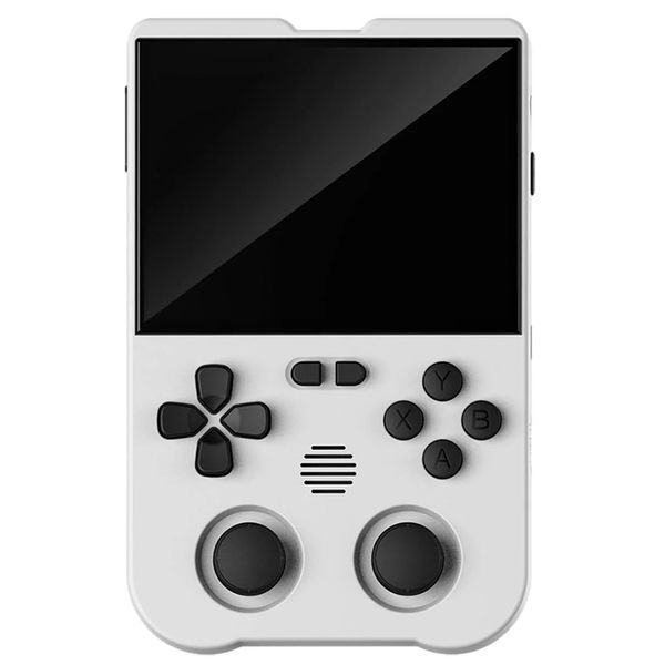 XU10 Handheld Game Console with Built-in 10,000 Games, 3.5-inch IPS Screen Linux System RK3326S Chips Portable Retro Nostalgic Game Console , Handheld Game Console Classic Game Console (White)