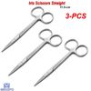 Dental Iris Gum Scissor Straight Surgical Tissue Sharp Dentist Instruments 3-PCS