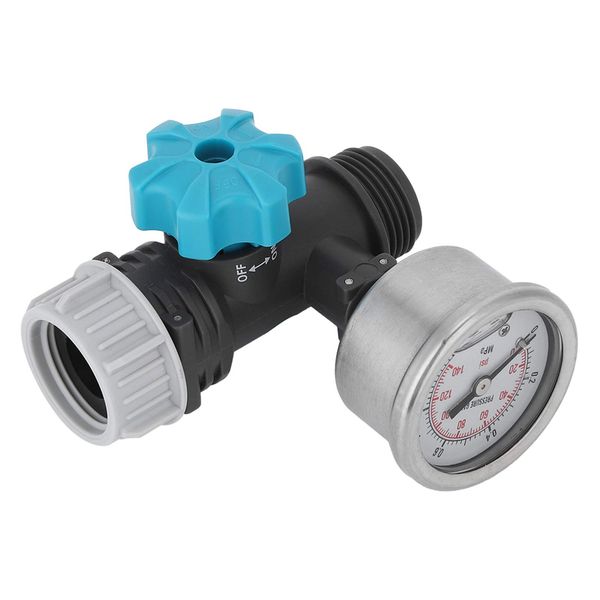 PUSOKEI Adjustable Water Pressure Regulator Valve, Pressure Regulator with G3/4in Threads, Easy‑to‑use, Pressure Reducing Valve Suitable for Use With Watering Timer