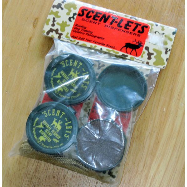 ORIGINAL *SCENT-LETS* DISPENSERs for DEER VARMANT TRACKING BOW or GUN HUNTING