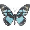 Primus Large Metal Butterfly, Cyan, 35 x 25cm