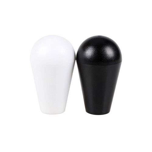 EG STARTS Arcade Joystick Oval Ball Top, Arcade Ellipse Topball Grip for 2 Players Arcade Joystick Construction Kit Sanwa Joystick MAME Jamma Part (Black & White)