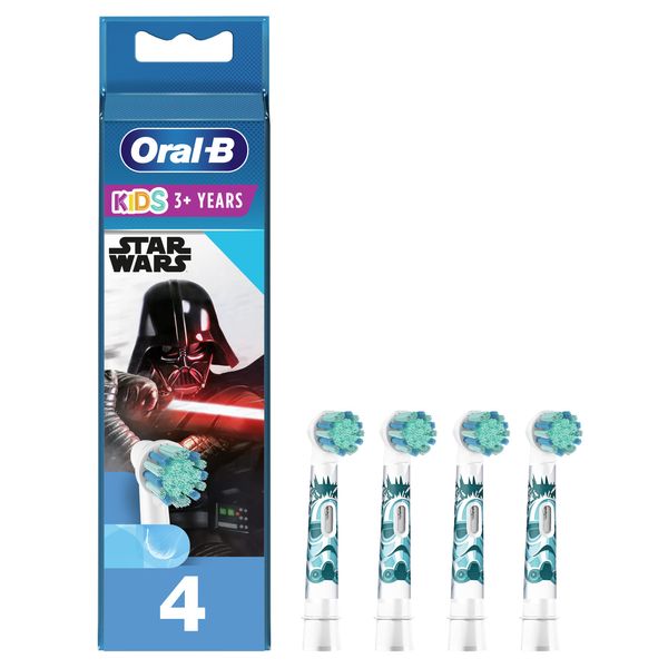 Braun Oral B Replacement Brush for Kids Soft Brush Extra Soft 4 Pieces Star Wars EB10S-4 [Parallel Import]