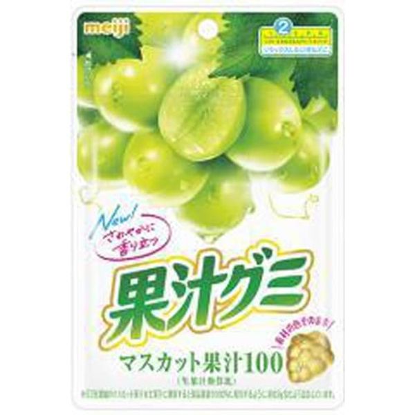 Meiji Fruit Juice, Gummy, Muscat, 2.9 oz (54 g) x 10 Packs