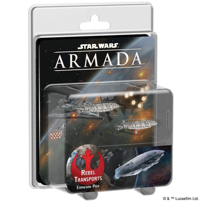Star Wars Armada Rebel Transports EXPANSION PACK | Miniatures Battle Game | Strategy Game for Adults and Teens | Ages 14+ | 2 Players | Avg. Playtime 2 Hours | Made by Fantasy Flight Games
