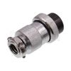 10101510136 Circular Cable Connector 7 Pin Female Silver Locking Ring
