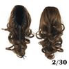 CEXIN Ponytail Wig, Elastic, Clip, 2 Types, Exterior, Soft, Curls, Long, Medium, Partial Wig, Point Wig, Hair Extension, Heat Resistant - Wet rubber type light brown