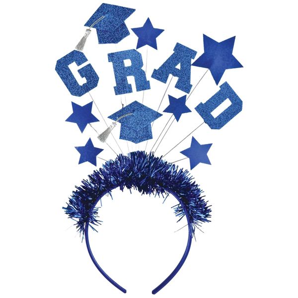 G-R-A-D Headband - 9"H x 4" W | Blue | 1 Pc.