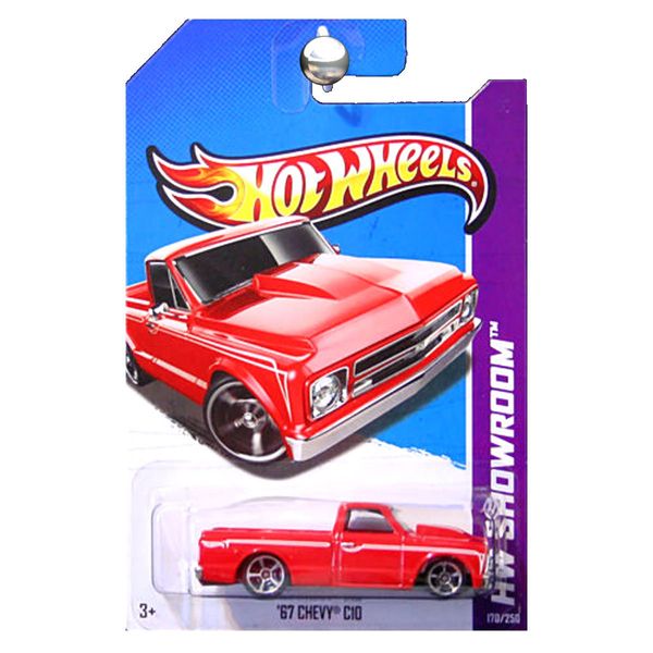 Hot Wheels 2013 HW Showroom Hot Trucks 1967 67 Chevy C10 Pickup Truck in Red