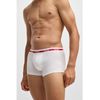 HUGO Men's Trunk Triplet Planet Triple Pack Slim Fit Stretch Cotton Boxer Shorts with Short Leg and Logo Waistband, Bright Red621