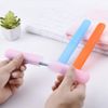 nuoshen 2 Pcs Plastic Toothbrush Case, Portable Toothbrush Holder Toothbrush Cover Storage for Daily, Travel
