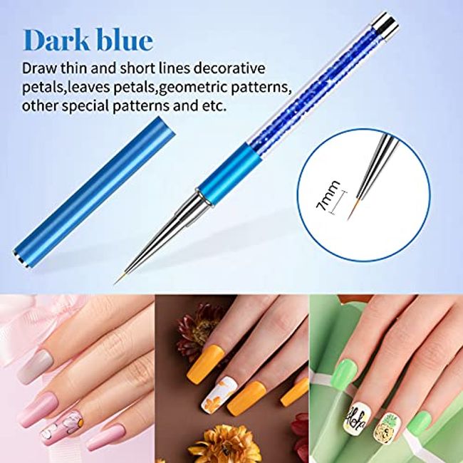 Rose Gold Nail Liner Brush Nail Design Brushes Thin Nail Art Brush Liner  Brush Compatible With Nails Nail Paint Brushes Compatible With Nail Art Nail