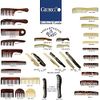 Giorgio Beard Combs Set - Handmade Beard Comb Kit for Everyday Beard and Mustache Grooming - Includes Fine and Wide Tooth Pocket Dresser Comb + Fine Tooth Straightening Comb + Fine Teeth Mustache Comb