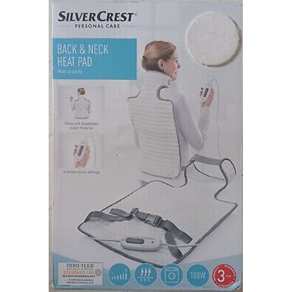 SILVERCREST BACK & NECK HEAT PAD BODY WARMER  PAIN RELIEF / Same Day Dispatch