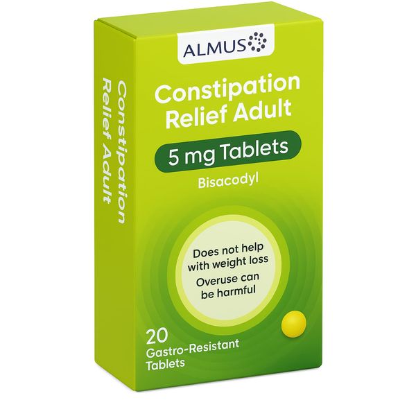 20 Constipation Relief Adult Tablets, 5mg Gastro-Resistant Fast Acting