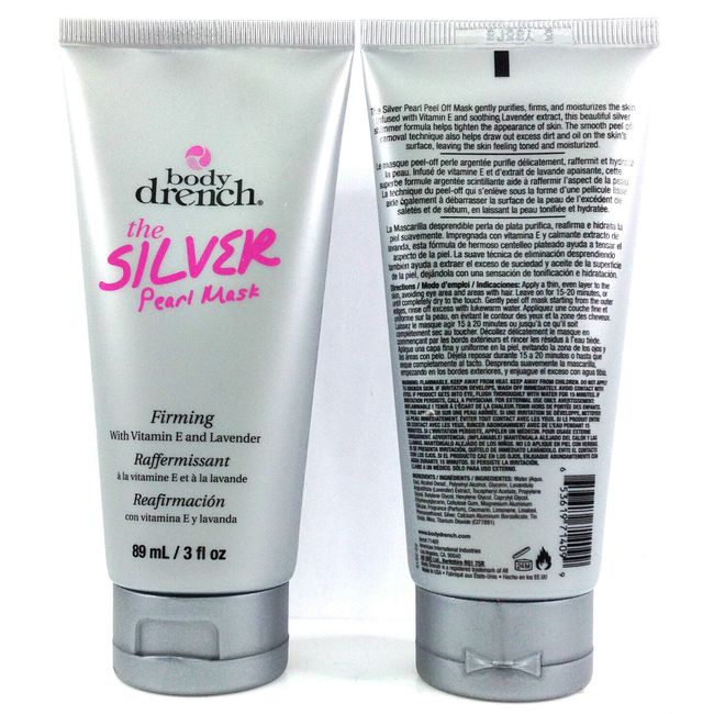 Body Drench - The Silver Pearl Peel Off Mask - Firming 3oz/89ml