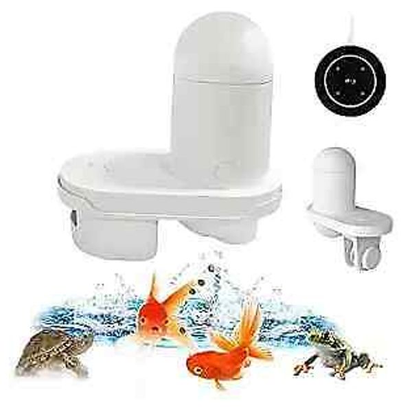 Upgraded II Automatic Fish Feeder with 2K HD Camera & Intelligent Fish Food