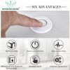 SINKINGDOM SinkTop Garbage Disposal Air Switch Kit with Long White Button,Brass Made Cover