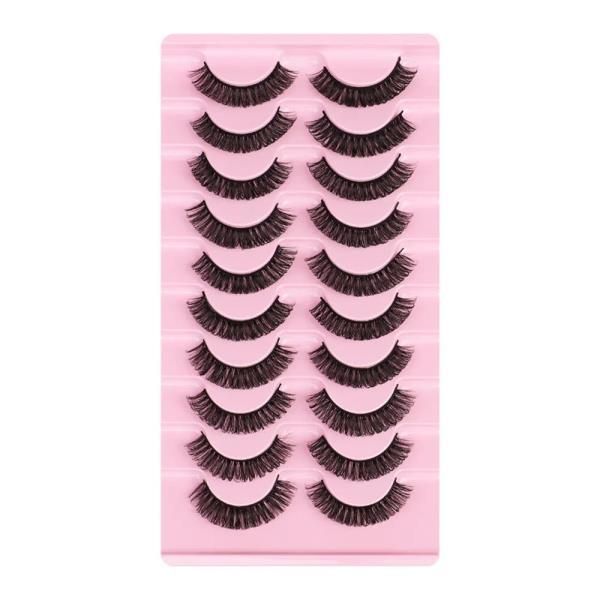 Russian Volume False Eyelashes, Fluffy Mink Strips, 3D 10 Pairs