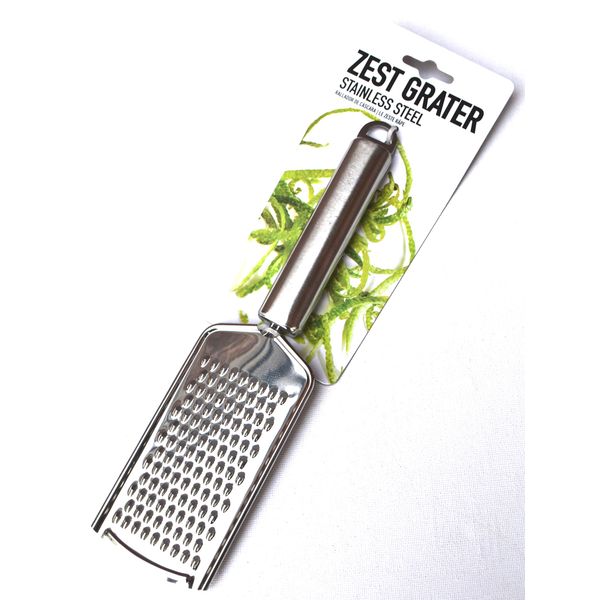 Stainless Steel Kitchen Lemon Zester Cheese Grater, Easy to Use to Zest Orange, Lemon, Chocolate, Parmesan, Citrus, Cheese, Nuts and More Grater