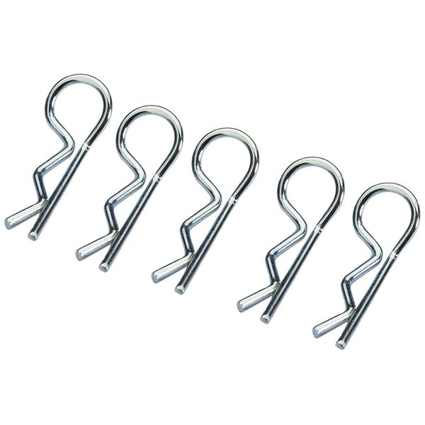 Absima 2440013 Body Clips, Silver