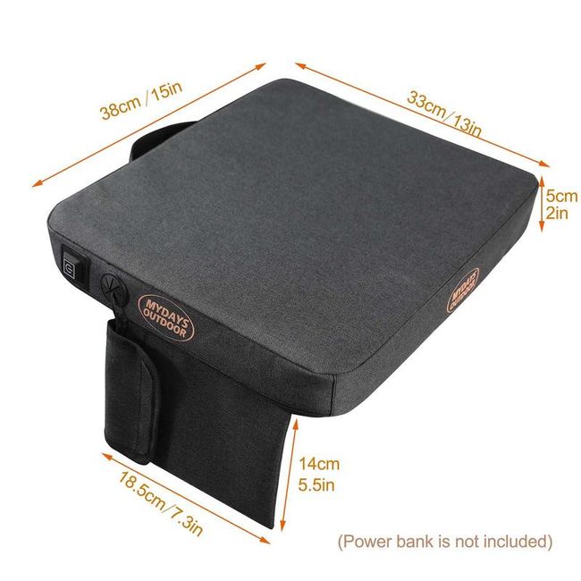 Foldable Heated Seat Cushion, USB Powered Heating Seat Pad, Heated Stadium  Seat, 3 Levels of Temperature Adjustment, Folding Heated Seat Cushion for