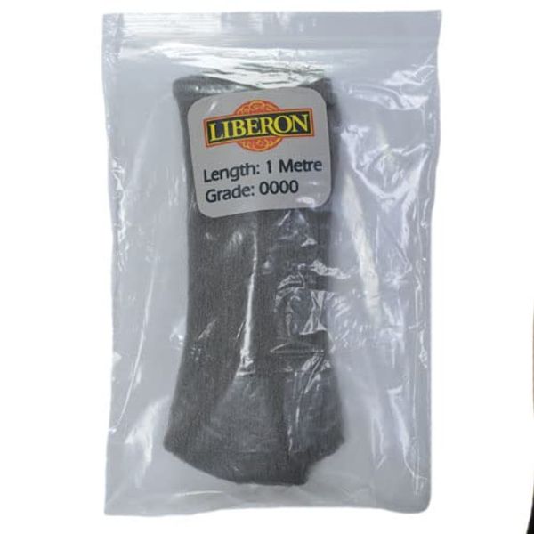 Liberon 1 Metre Cut Length Steel Wire Wool 0000 Ultra Fine