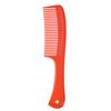 Red Plastic Wide Comb with Grip Handle (Single)