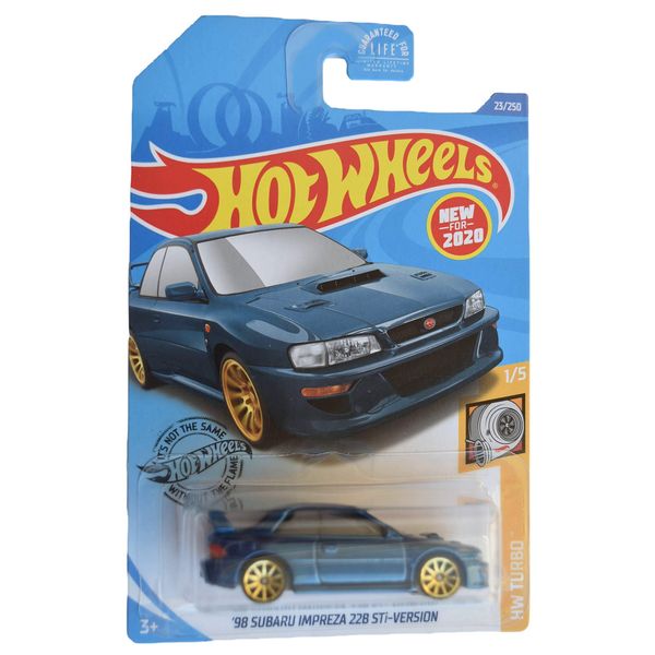 Hot Wheels Turbo 1/5 '98 Subaru Impreza 228 STi-Version 23/250, Blue