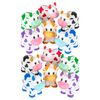 One Dozen (12) 2" Rubber Bath Toy Animals (Cows)