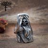 Skull Skeleton Grim Reaper Motorcycle Biker Bell Accessory or Key Chain for Luck