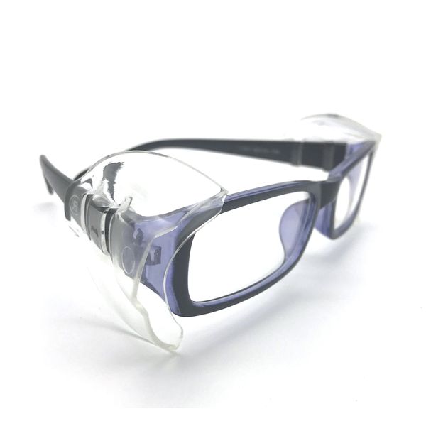 Wommty 2 Pair Safety Classes Flexible Clear Side Shields - Fits Small To Medium Eyeglasses (M)