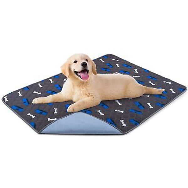 Washable Dog Pee Pads - Large 48”x36” Reusable Puppy Training Pads 5-Layer Su...