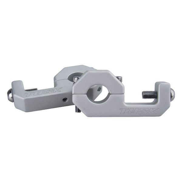 Tusk D-Flex Pro Handguard Bar Clamps Silver 7/8" Bars