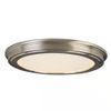 13 In. Brushed Nickel Selectable CCT Color Changing LED round Ceiling Flush Moun