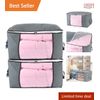 Comforter Storage Bag Large Capacity Breathable Zippered Closet Organizer