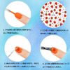 Popular Nail Art Sticker Set, 14 Pieces, Cute, 3D Stick-On Manicure for Women, Girls, Kids, Ultra Thin Children's Nail Stickers, Flowers, Rainbow, Strawberries, Stars, Moon, Emoji, For Work and Casual Nail Decoration, Women's Gift, Nail Accessories