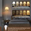 Remote Control Dimmable Wall Sconce, Adjustable Color Temperature 2700K-6500K Br