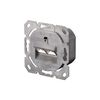 DIGITUS Cat-6A junction box - 2 port RJ45 - surface-mounted network socket - vertical supply - design-ready - pure white