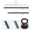 EzySup Assorted Cable Ties,Plastic Zip Ties,100/150/200/250mm,300 Pieces,Black