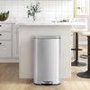 Kitchen Trash Can with Lid Step Trash Bin Fingerprint-Proof for Office Bedroom