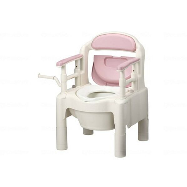 Aronkasei FX CP Soft Toilet Seat with Casters Sakura Color 870121 (Cash on Delivery Not Available)