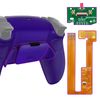 eXtremeRate Galactic Purple Rubberized Grip Programable RISE Remap Kit for ps5 Controller BDM-030 040 050, Upgrade Board & Back Shell & Back Buttons - Controller NOT Included