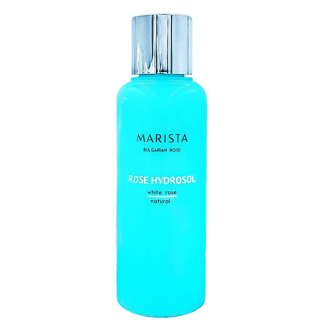 White Rosenwasser Hydrosol Marista 200 ml von Aroma Essence, 100% natürliches bulgarisches Rosenwasser, feuchtigkeitsspendendes Gesichtswasser, Toner für empfindliche Haut bei gereizter Akne