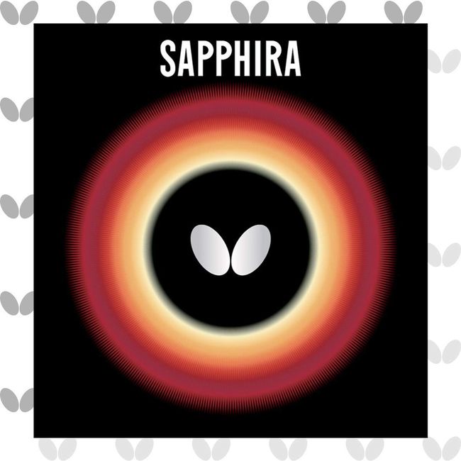 Butterfly Sapphira Table Tennis Rubber Table Tennis Rubber - 1.9 mm - Red or Black - 1 Table Tennis Racket Rubber Sheet - Professional Table Tennis Rubber