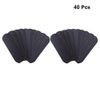 Healifty 40pcs Foot File Replacement Sandpaper Pedicure Refill Pads Foot File Exfoliating Scrubber Pedicure Accessories Black